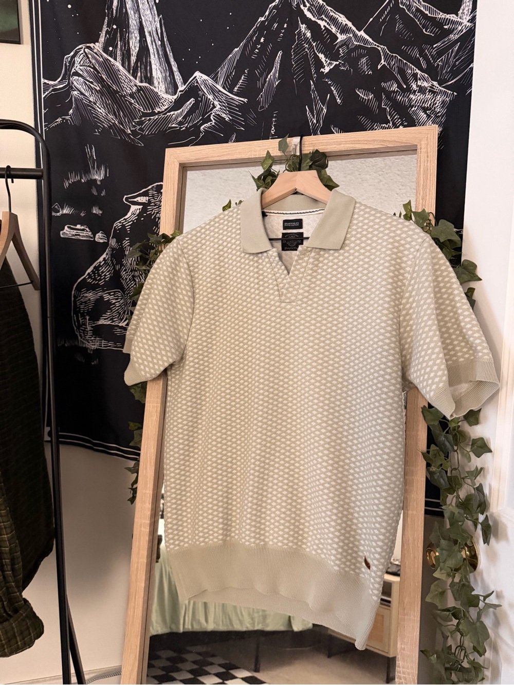 Buffalo David Bitton Light Beige Patterned Polo